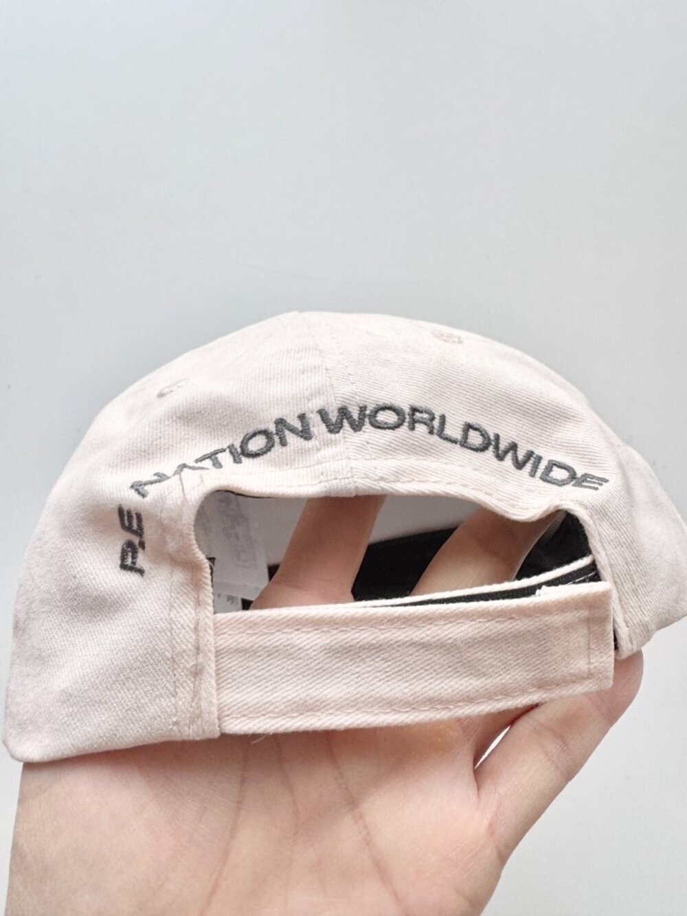 NWT P.E NATION Homage Pink Cotton Canvas Embroidered Baseball Cap Hat, One Size - Picture 7 of 14